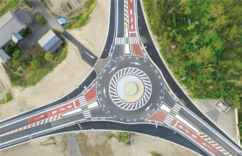 交通事故を減らすための交差点改良設計